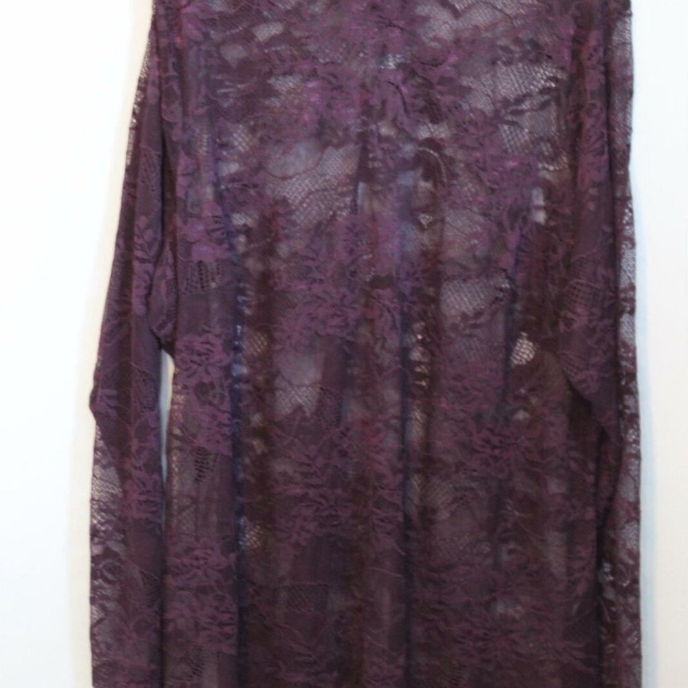 Lane Bryant High Collar Floral Lace Blouse H10949 - Picture 2 of 10